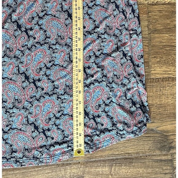 Leota Paisley Fit & Flare Dress Small Made in USA Stretch - Picture 7 of 7